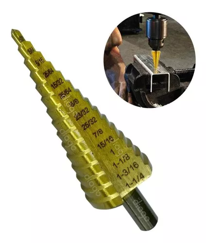 Broca Para Metal Step Drill Escalonada De 5/32 A 1 - 1/4