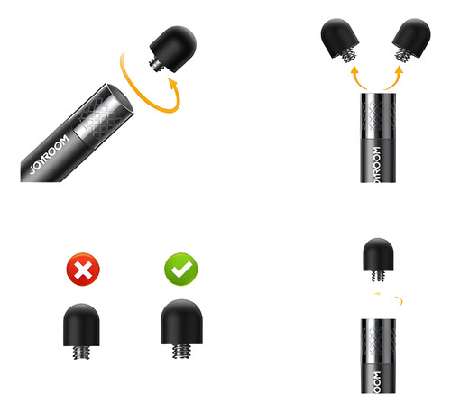 Lápiz Táctil Joyroom Gris Para Tablet - Precisión Y Estilo