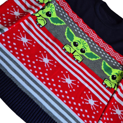 Sueter Navideño Ugly Star Wars Baby Yoda Adulto Unisex