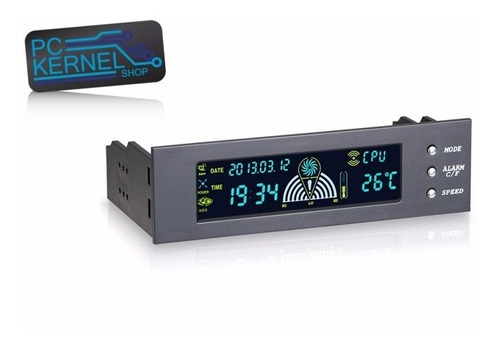 Controlador Ventiladores Bahía 5.25 Pantalla Lcd Temperatura