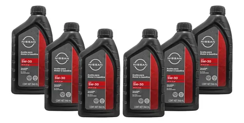 comprar Paquete 6 Litros Aceite Sintetico Nissan 5w30 Motor Gasolina
