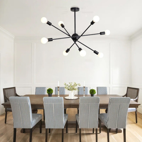 Lámpara Industrial De Techo Decorativas Colgantes De 8 Luces