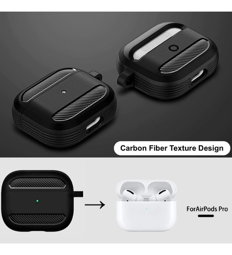 Imagen 6 de 7 de Funda Case Carcasa De Alta Protección Cf Para AirPods Pro