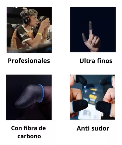 Dedales Gamer Para Celular / Tablet – Fibra De Carbón – SIPO