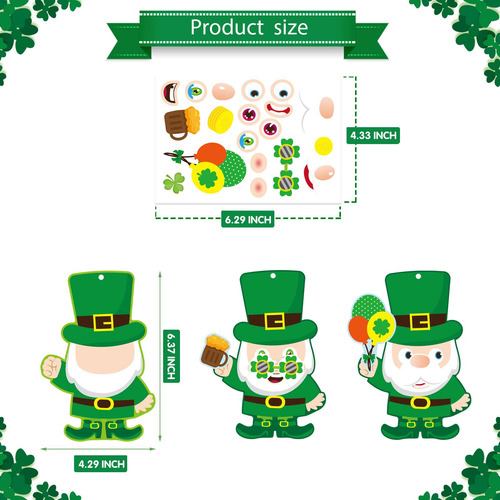 Kit De Manualidades Dujaa Para El Día De San Patricio Para N