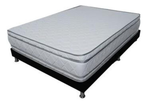 Colchon Semi Ortopedico 120 Cm Eco Pillow Y Base Cama  