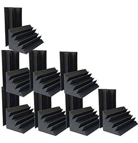 4.72 X4.72 X9.6  Oferta De Espuma Acústica 16 Pcs En Black B