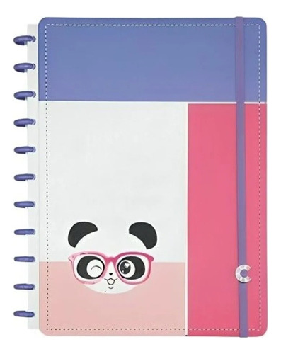 Caderno Caderno Inteligente By Luluca CIA52143 80 folhas  pautadas 4 assuntos unidade x 1 22cm