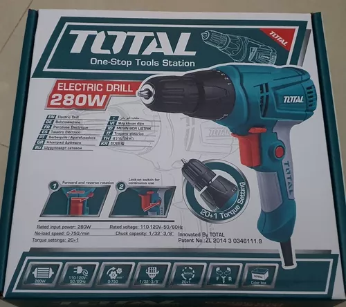 Taladro Atornillador eléctrico 280w 10mm TOTAL - Total Tools