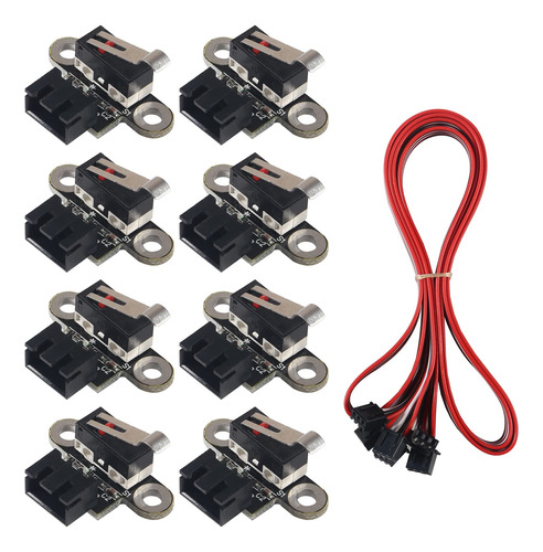 Interruptor Limite Mecanico Tope Final 8 Pieza Cable Para 3d