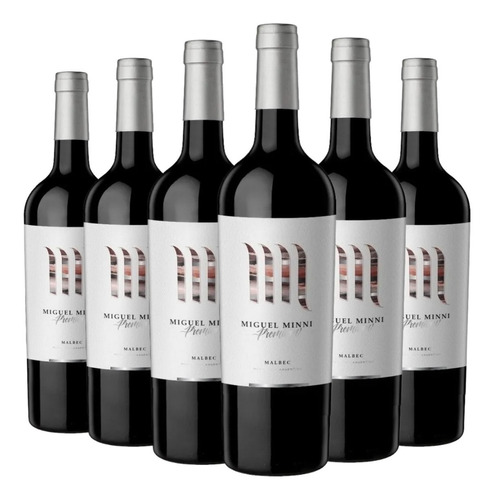 Vino Miguel Minni Premium Malbec Caja X 6 X 750ml. --