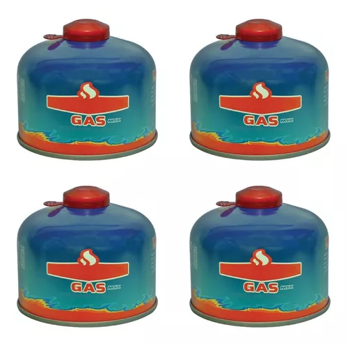 Cartucho Gas Butano Camping Pack 4 Descartable 230gr A Rosca