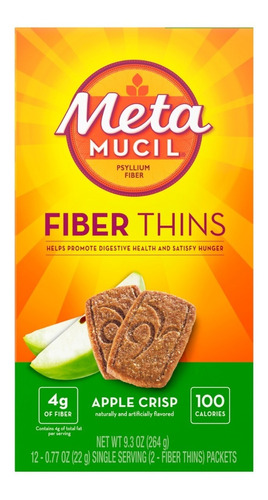 Metamucil Fiber Thins - 12 Packets - Unidad a $6686