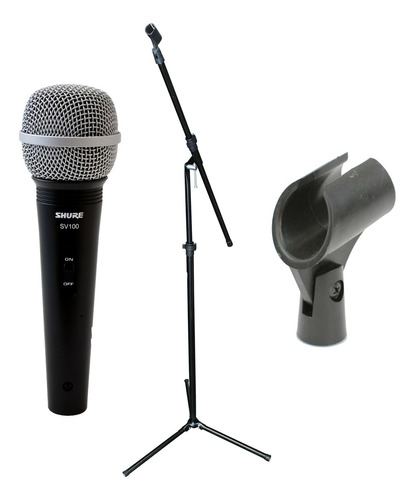 Combo Microfono Profesional Shure + Soporte + Cable +pipeta