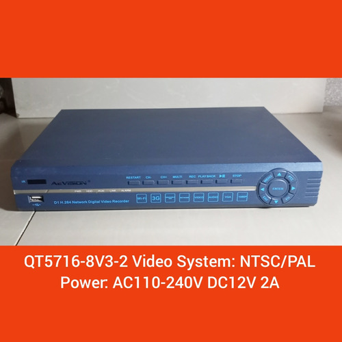 Dvr 8 Canales Marca Aevision