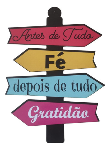 Kit 5 Placas Decorativas De Parede Frases Jardim Mdf Adesiva