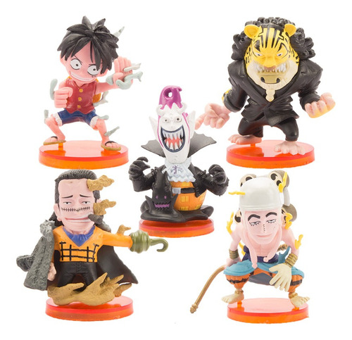 Set Figuras One Piece Wcf Coleccion Luffy Rob Lucci