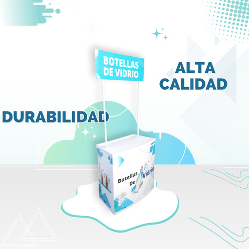 Demo Stand Modulo Portatil Plastico Pvc Sin Publicidad