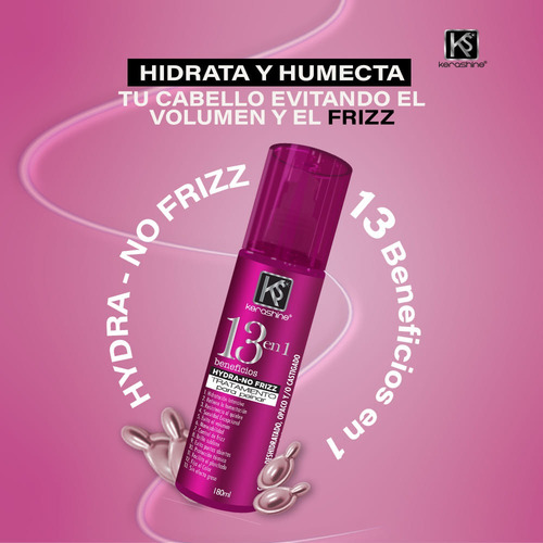 Kerashine Tratamiento Capilar 13 Hydra-no Frizz 180 Ml