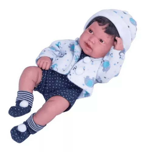 Boneca Bebê Reborn Baby Reborn Anny Doll Menino - 2440 - Cotiplás