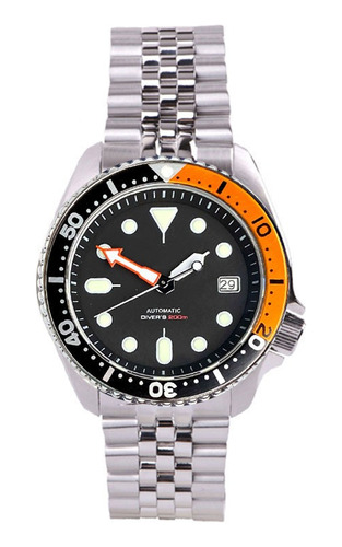 Reloj Diver Tandorio, Homenaje Seiko Skx007, Cristal Safiro.