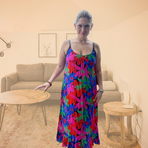 Vestido Maternal Tiritas, Sistema Lactancia, Varios Colores