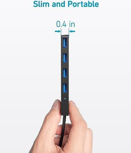 Anker Usb C Hub, Concentrador Usb 3.0 De 4 Puertos Con Trans