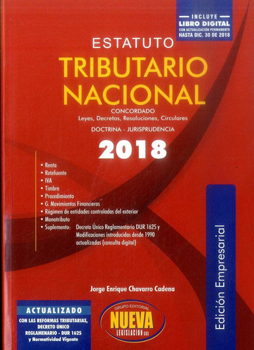 Nuevo Editorial:Nuevalegislacion Derecho Estatuto Tributari