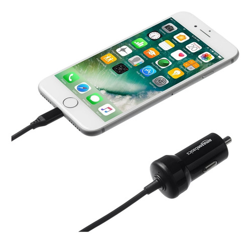 Cargador De Auto - Amazon 12w - Con Cable Lightning iPhone