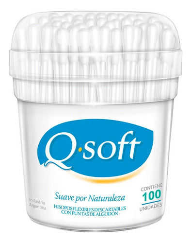 Q-soft Hisopos Pote X100 Unidades 