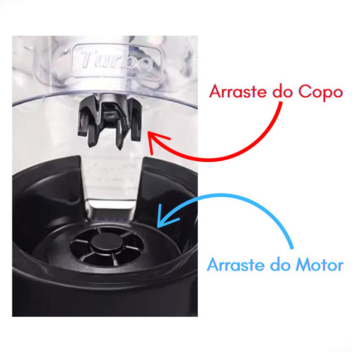 Kit Arraste Copo E Motor Para Liq. Mondial L900/l1000/l1200