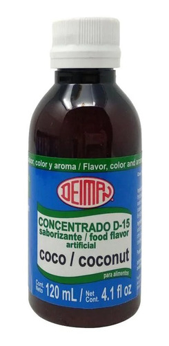 Concentrado Saborizante De Coco Deiman De 120 Ml.