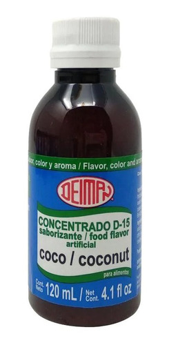 Concentrado Saborizante De Coco Deiman De 120 Ml.