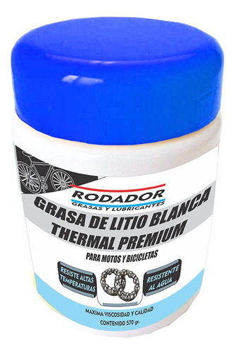 Grasa Para Motocicleta O Bici Rodador Thermal Litio 570g 