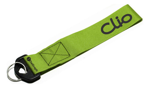 Llavero Cinta 20 X 4 Cm Renault Clio Verde
