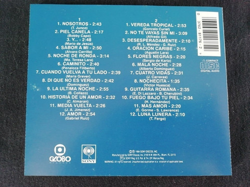 Eydie Gorme Y Los Panchos 24 Grande Canciones 2 Cd´s (Usado)