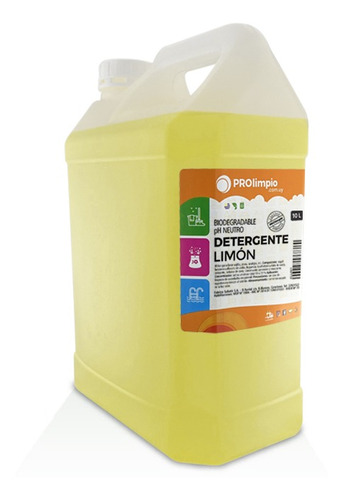 Detergente De Limón Concentrado Para Todo Uso 10 Litros