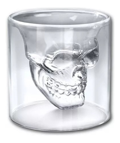 Copa Vaso Calavera Craneo De Cristal 150ml Licor Skull