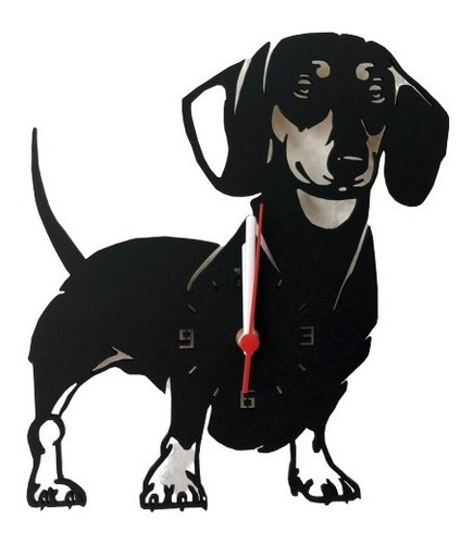 Relógio, Cachorro, Bassê, Dachshund, Linguiça, Decoração