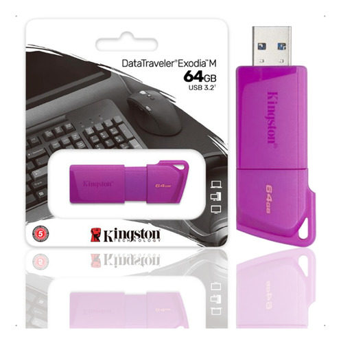 Pendrive Kingston 64gb Datatraveler Exodia M Dtxm Original