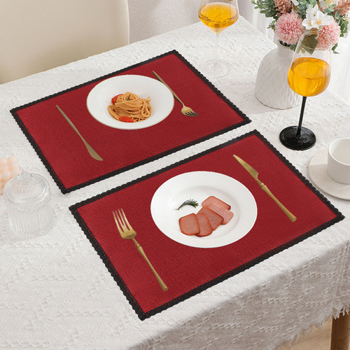 Cojines Decorativos De Tela De Encaje, Manteles Individuales
