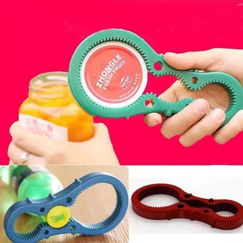 Set 3 Abridor Destapador Tapa Rosca Frasco Botella Ajustable Color Al Azar