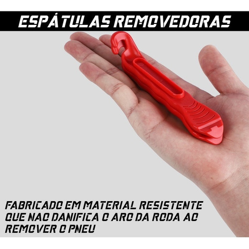 Imagem 6 de 10 de Kit Ferramentas Bike Ciclismo + 2 Espátulas Remoção De Pneu