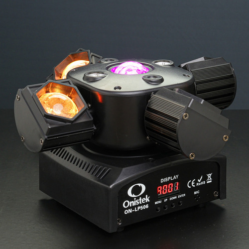 Canhão Moving 80w 4 Leds Rgb Lasers Strobo Dmx Bivolt Show