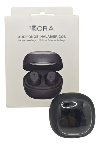 Auriculares Tws 1hora Aut208 Negro Con Microfono Deep Bass