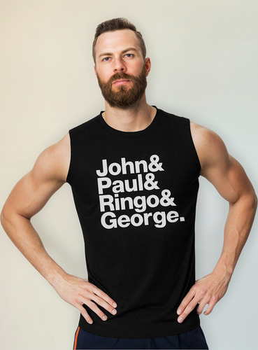 The Beatles Playera Sin Mangas John Paul Ringo George Tank