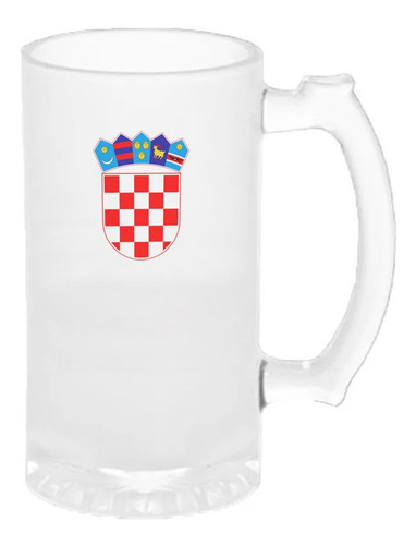 Chop Escudo Croacia - Vidrio Esmerilado