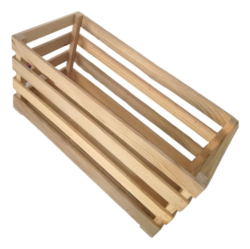 Huacal De Madera Rectangular Acabado Fino