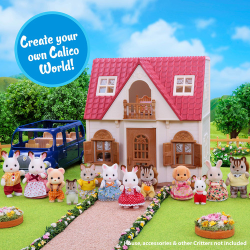 Figuras De Casa De Bonecas Calico Critters Sandy Cat Family