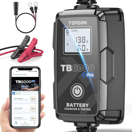 Cargador Y Probador De Bateria Topdon Tb6000pro 2 En 1 12v